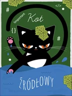 Plakaty - Kot Źródłowy zielony - plakat Wymiar do wyboru: 59,4x84,1 cm - miniaturka - grafika 1