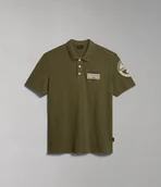 Koszulki męskie - polo uomo napapijri e-amundsen np0a4h6a gae1 green lichen - miniaturka - grafika 1