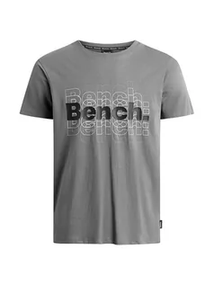 Koszulki męskie - Bench Koszulka "Benzino" w kolorze szarym - grafika 1