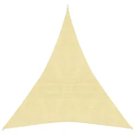 Pawilony ogrodowe - vidaXL Żagiel przeciwsłoneczny, 160 g/m, beżowy, 4x5x5 m, HDPE vidaXL - miniaturka - grafika 1