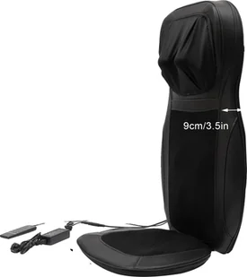 Poduszka masująca, ergonomiczna konstrukcja, wielopunktowa wibracja, naturalna czerń - Masażery - miniaturka - grafika 1