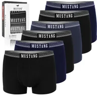 Majtki męskie - Mustang Bokserki Męskie Bawełniane 6 sztuk BM460 Rozmiar XL - miniaturka - grafika 1