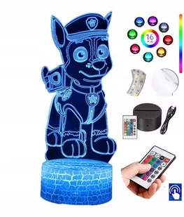 Lampka na biurko Psi Patrol Chase 16 LED PLEXIDO - Lampy pozostałe - miniaturka - grafika 1