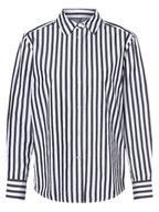 Koszule damskie - Tommy Hilfiger - Bluzka damska, biały|niebieski - miniaturka - grafika 1