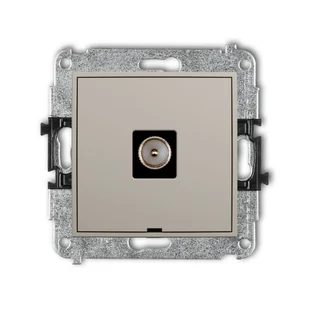 Karlik Gniazdo antenowe TV MINI - taupe - Gniazdka elektryczne - miniaturka - grafika 1