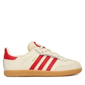 Buty dla dziewczynek - Sneakersy adidas Samba Og Comfort Closure Elastic Lace KI6682 Écru - miniaturka - grafika 1