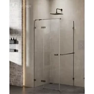 Kabiny prysznicowe - New Trendy EXK-3263 KABINA AVEXA GUNMETAL BRUSHED PROSTOKĄTNA L 80x120x200 CZYSTE 6mm ACTIVE SHIELD - miniaturka - grafika 1