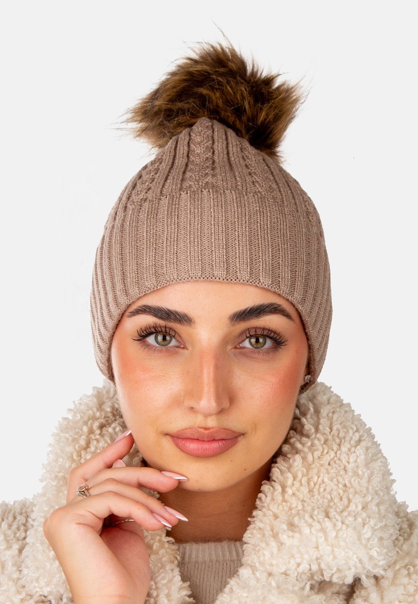 Elegancka modna czapka damska zimowa marki SCJ produkt polski 25512 -05