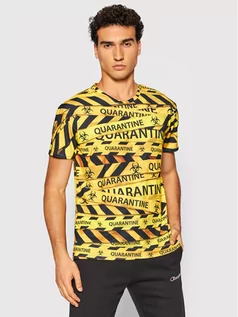 Koszulki i topy damskie - Miss Mr. GUGU & GO T-Shirt Unisex Quarantine Żółty Regular Fit - grafika 1