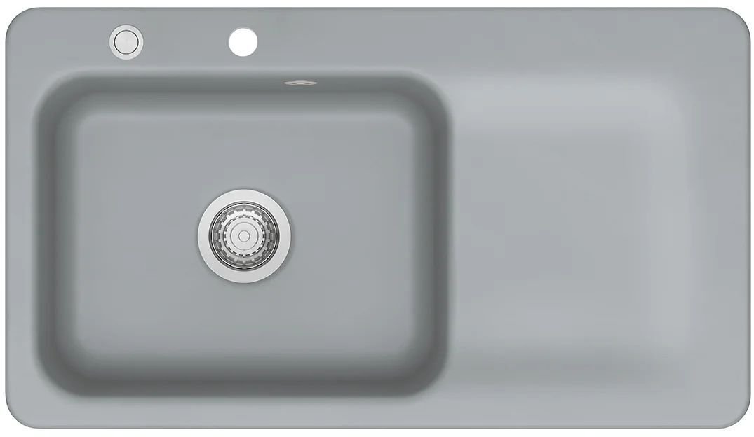 SYSTEMCERAM Zlewozmywak Juna 90 Titan, zlewozmywak ceramiczny, korek manualny 5015 01 78