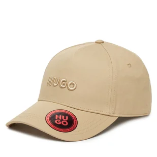 Czapka z daszkiem HUGO Jude 50533410 Beżowy - Czapki męskie - miniaturka - grafika 1