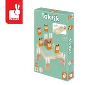 Gry planszowe - Gra strategiczna 2w1 Kółko i krzyżyk Wyścig Taktik 5+ Janod - miniaturka - grafika 1