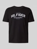 Koszulki męskie - T-shirt o kroju regular fit z czystej bawełny - miniaturka - grafika 1