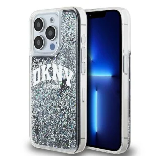 Etui DKNY Liquid Glitter Big Logo na iPhone 14 Pro - czarne - Etui i futerały do telefonów - miniaturka - grafika 1