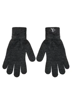 Calvin Klein Jeans Rękawiczki dziecięce Monogram IU0IU00525 Czarny - Rękawiczki dla dzieci - miniaturka - grafika 1