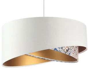 Biała asymetryczna lampa wisząca W9-F30 - Lampy sufitowe - miniaturka - grafika 3