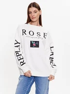 Bluzy damskie - Replay Bluza W3638G.000.23358P Biały Regular Fit - miniaturka - grafika 1