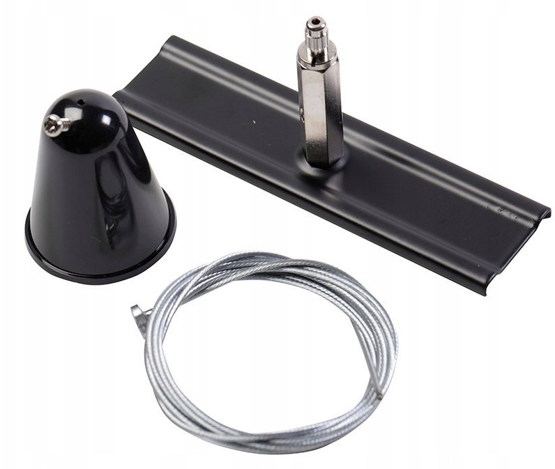 GTV Zestaw do zwieszenia szynoprzewodu 3-fazowego X-RAIL - mocowanie sufitowe, linka 1,5m, mocowanie 120