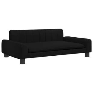 vidaXL Legowisko dla psa, czarne, 90x53x30 cm, obite tkaniną - Legowiska dla psów - miniaturka - grafika 1