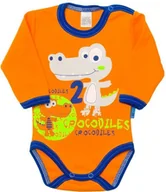 Body dla niemowląt - BODY NIEMOWLĘCE DŁUGI RĘKAW RĘKAWEK ROZM. 56 Pampicio - miniaturka - grafika 1