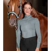 Koszulki jeździeckie - Waldhausen Bluzka funkcyjna Milano - ELT - silver blue - miniaturka - grafika 1