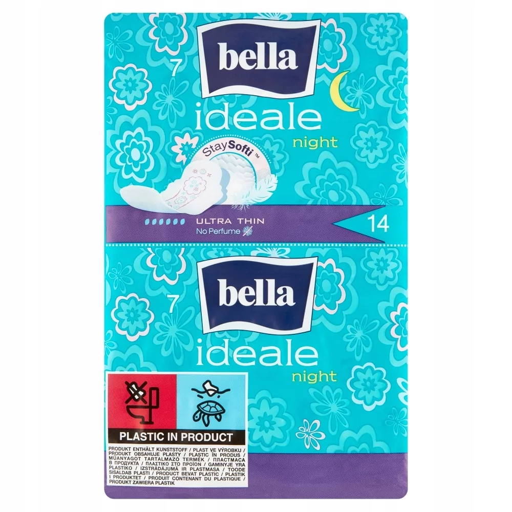 Bella Podpaski ultracienkie Ideale StaySofti Night 14 szt. BE-013-MW14-020