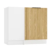 Szafki kuchenne - Dolna narożna szafka kuchenna dąb olejowany S6-P69 - miniaturka - grafika 1