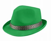 Dodatki do strojów karnawałowych - Kapelusz Zielony Trilby Do Stroju Św Patryk - miniaturka - grafika 1