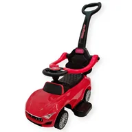 Chodziki - Pchacz jeździk autko z rączką do prowadzenia 316 klasyczne 3w1 Czerwone - miniaturka - grafika 1