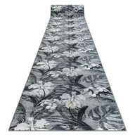 Dywany - CHODNIK podgumowany MONSTERA Liście guma szary 100 cm, 100x640 cm - miniaturka - grafika 1
