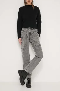 Desigual jeansy MACKENZ damskie high waist 24SWDD56 - Spodnie damskie - miniaturka - grafika 1