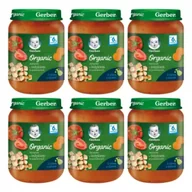 Dania dla dzieci - Gerber Organic Obiadek jarzynki z indykiem w pomidorach dla niemowląt po 6 miesiącu Zgrzewka 6 x 190 g Bio - miniaturka - grafika 1