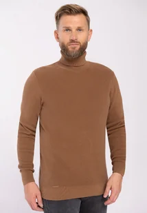 Sweter z golfem S-ARTHUR - Volcano - Swetry męskie - miniaturka - grafika 1