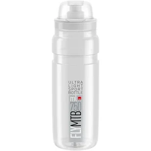 Elite Bidon Elite FLY MTB biały-przeźroczysty, szara grafika, 750 ml - Shakery i bidony sportowe - miniaturka - grafika 1
