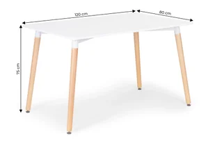 Stół nowoczesny do jadalni salonu kuchni 120x60 cm - Ławy i stoliki kawowe - miniaturka - grafika 8