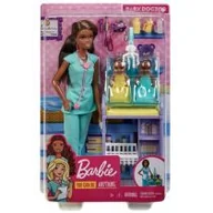 Lalki dla dziewczynek - Mattel Kariera, lalka Pediatra, zestaw brunetka - miniaturka - grafika 1