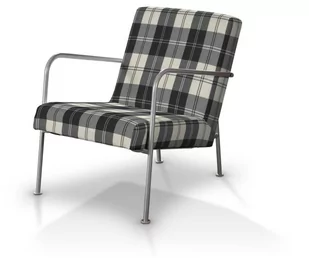 Dekoria pl pl Pokrowiec na fotel Ikea PS krata czarno-biała fotel Ikea PS Edinburgh 671-115-74 - Pokrowce na meble - miniaturka - grafika 1