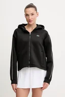 Bluzy damskie - Lacoste bluza damska kolor czarny z kapturem SF8641 - miniaturka - grafika 1