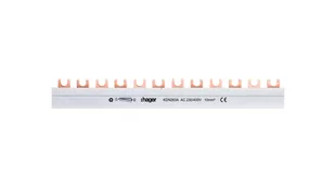 Hager Insulated busbar 2p 63a fork 10mm2 12m KDN263A - Inne akcesoria elektryczne - miniaturka - grafika 1