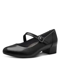 Czółenka - Tamaris Damskie czółenka Comfort z paskiem 8-82301-43, czarny, 38 EU Weit - miniaturka - grafika 1
