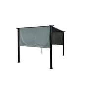 Pawilony ogrodowe - Pawilon ogrodowy 3,5 x 2,5 m z przesuwnymi ściankami grafit - miniaturka - grafika 1