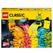 Klocki - LEGO Classic Kreatywna zabawa neonowymi kolorami 11027 - miniaturka - grafika 1