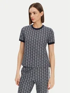 Koszulki i topy damskie - Lacoste T-Shirt TF3244 Granatowy Slim Fit - miniaturka - grafika 1