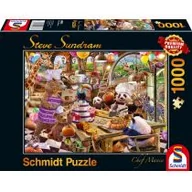 Puzzle - Schmidt Puzzle PQ 1000 Zwierzaki w kuchni (Chef Mania) G3 - - miniaturka - grafika 1