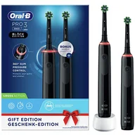 Szczoteczki elektryczne - Oral-B Pro 3 3900 Duo Czarny - miniaturka - grafika 1