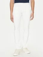 Spodnie męskie - Tommy Hilfiger Chinosy Bleecker MW0MW26619 Biały Slim Fit - miniaturka - grafika 1