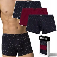 Majtki męskie - Bokserki Męskie Bawełniane 3 Pary Dopasowane Atlantic 3Mh-201- Xl - miniaturka - grafika 1