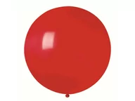 Balony i akcesoria - Balon olbrzym 85 cm średnicy - ciemnoczerwony pastel - 1 szt. - miniaturka - grafika 1