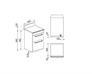 Kuchenka elektryczna Kuchnia z płytą indukcyjną SMEG TR62IBL2 - Kuchenki elektryczne - miniaturka - grafika 4