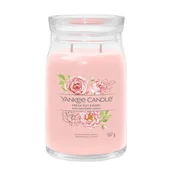 Świece - Yankee Candle Świeca zapachowa Fresh Cut Roses duża - miniaturka - grafika 1